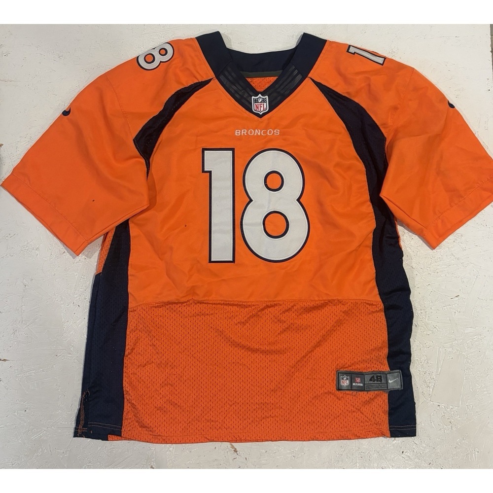 Stitched Nike On Field Peyton Manning Denver Broncos Jersey 18 Mens 48 NFL